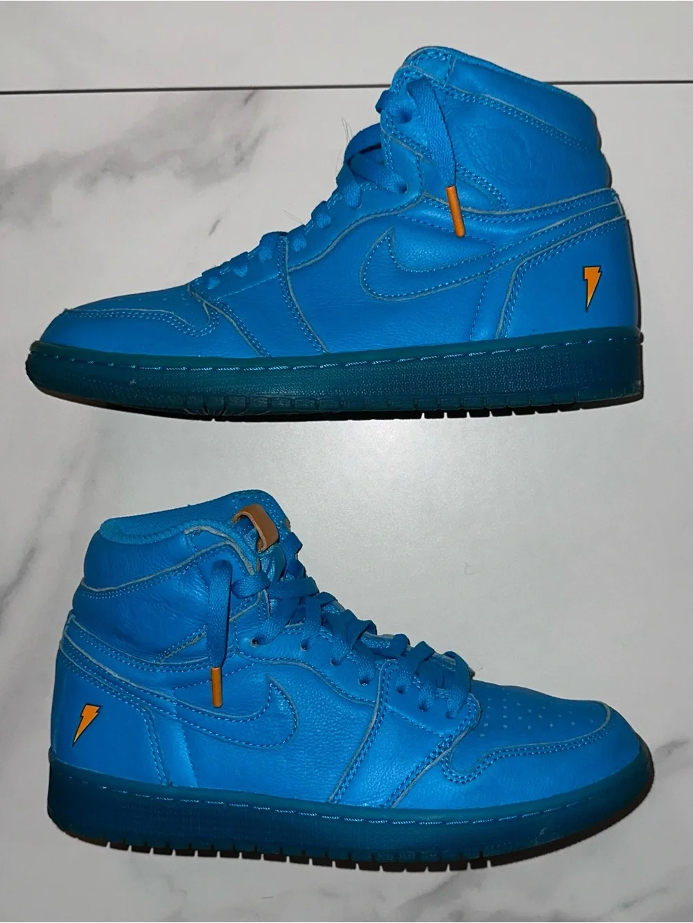 2017 Nike Air Jordan 1 Retro High OG G8RD Blue Lagoon Gatorade Size 8.5